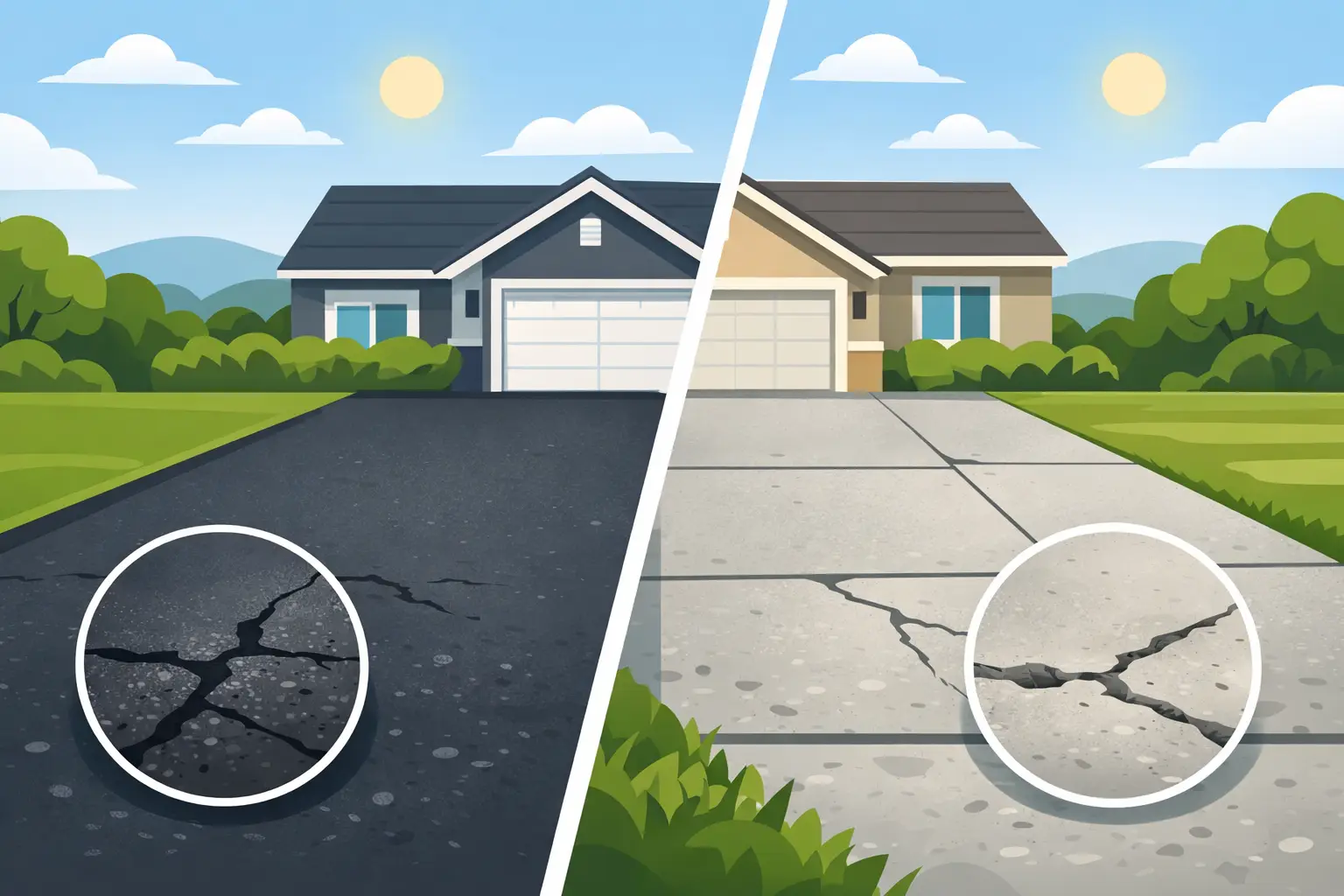 Asphalt Versus Concrete Driveway Durability