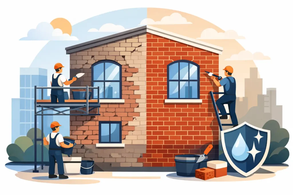 Brick Facade Restoration for Lasting Protection