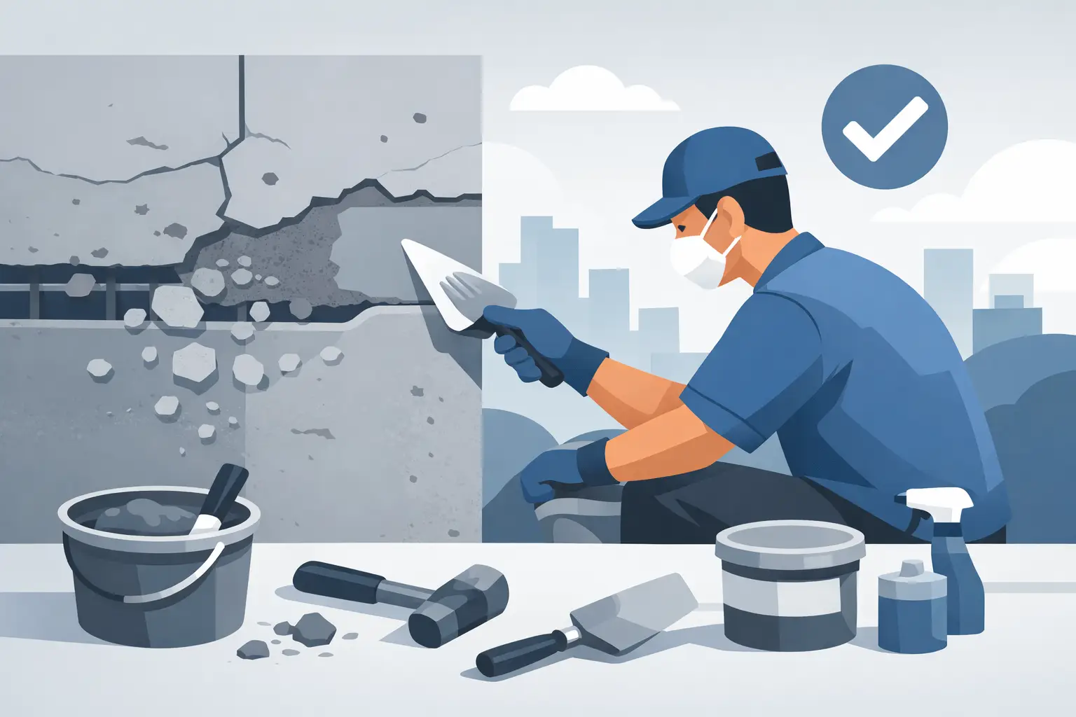 How to Repair Spalling Concrete the Right Way