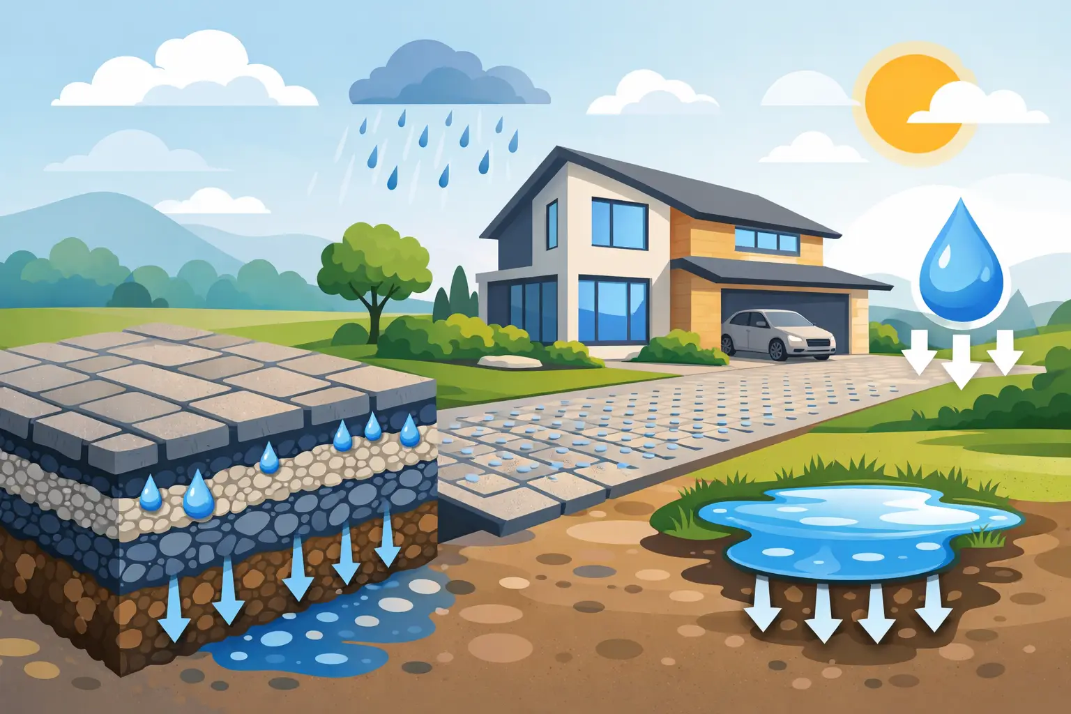 Permeable Paving for Stronger, Drier Properties